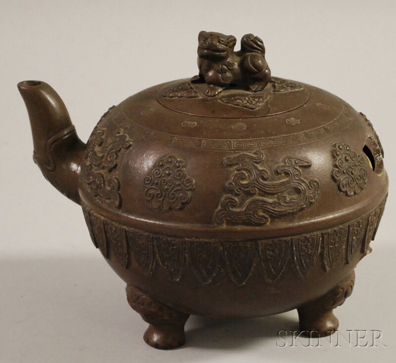 Appraisal: Chinese Ceramic Teapot damaged handle