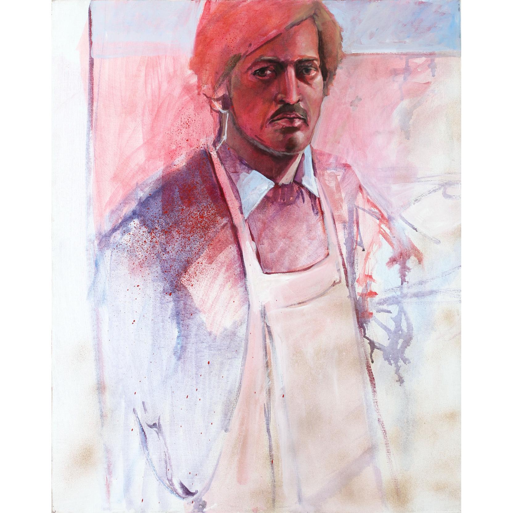 Appraisal: S Tucker Cooke NC Self-Portrait oil on canvas circa unsigned