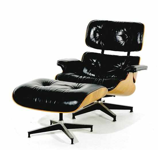 Appraisal: Charles Eames rosewood lounge chair and ottoman Herman Miller circa