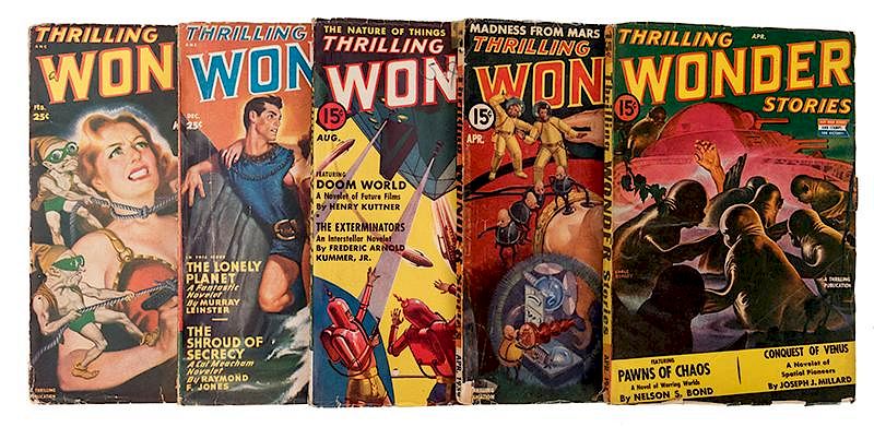 Appraisal: Thrilling Wonder Stories Lot of Issues Thrilling Wonder Stories Lot