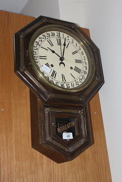 Appraisal: AN AMERICAN DROP DIAL WALL CLOCK high