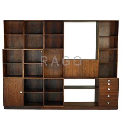 Appraisal: FINN JUHL - Cresco storage unit Denmark s Rosewood laminate