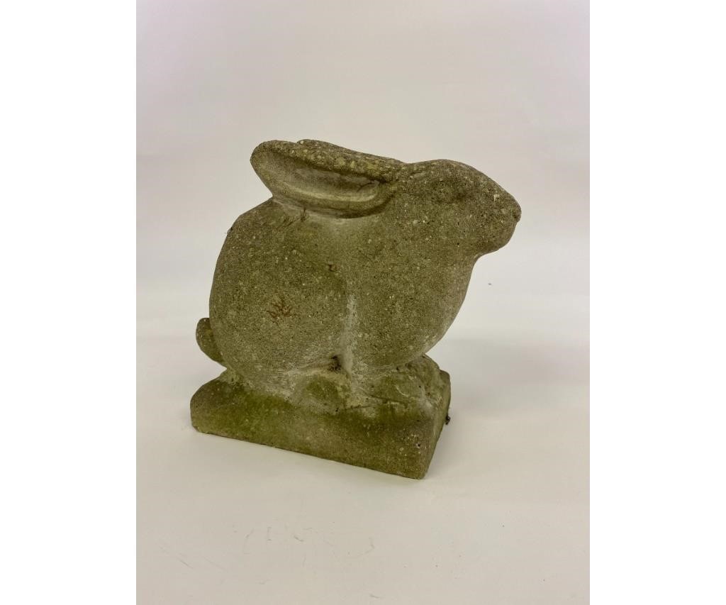 Appraisal: Cast Stone Garden Rabbit th c h x w x