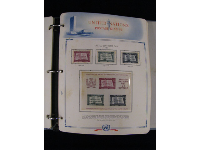 Appraisal: United Nations Stamp Collection mint includes plate blades to about