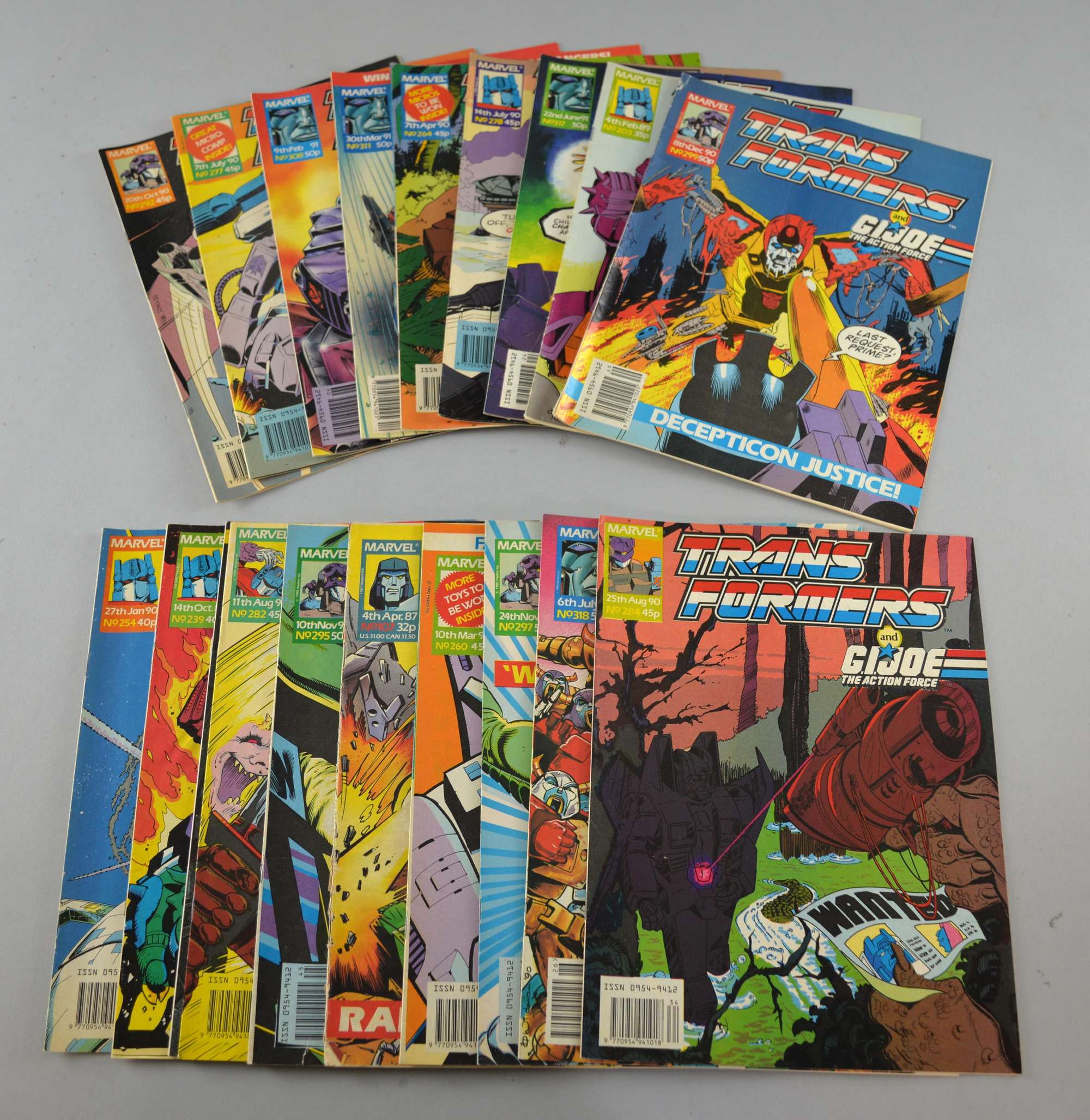 Appraisal: approx Marvel Transformers comics from -