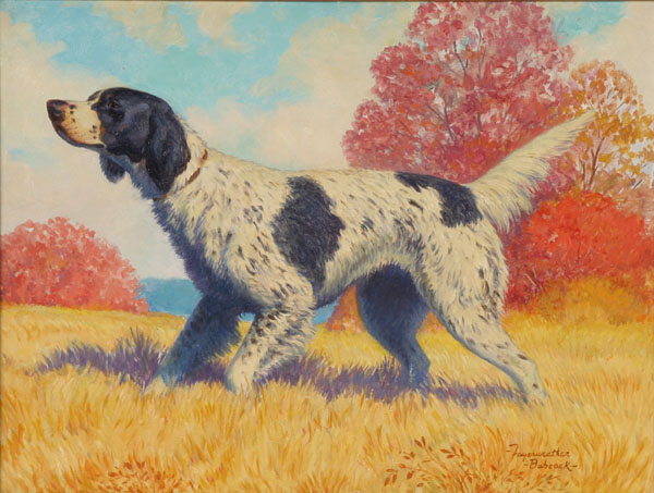 Appraisal: Richard Fayerweather Babcock American - On Point hunting dog in