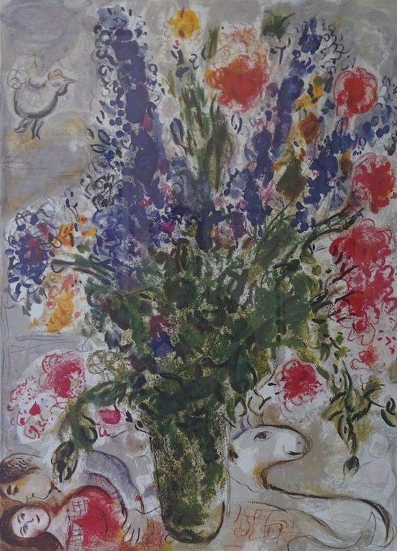 Appraisal: Marc Chagall FRENCH RUSSIAN Marc Chagall FRENCH RUSSIAN LES LUPINS