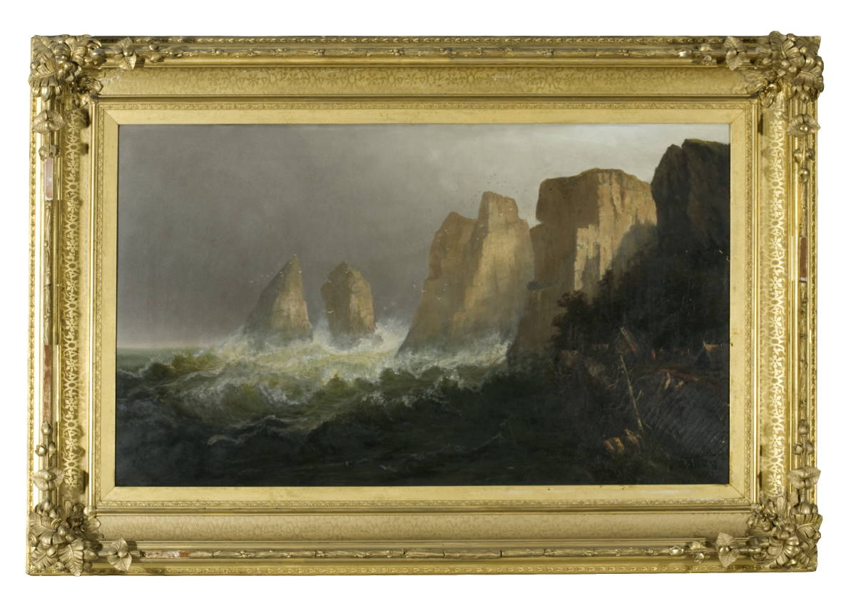 Appraisal: HARRISON BIRD BROWN AMERICAN - COASTAL SCENE WITH CLIFFS AND