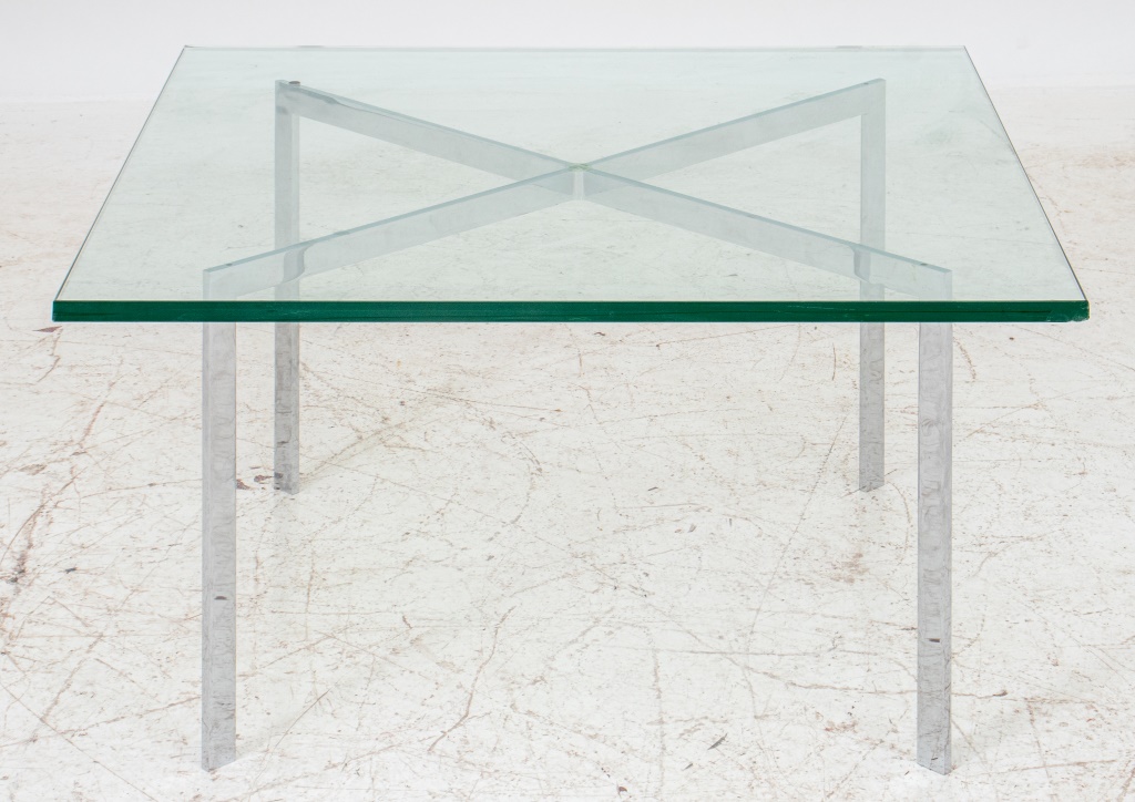 Appraisal: MIES VAN DER ROHE FOR KNOLL COFFEE TABLE Mies van