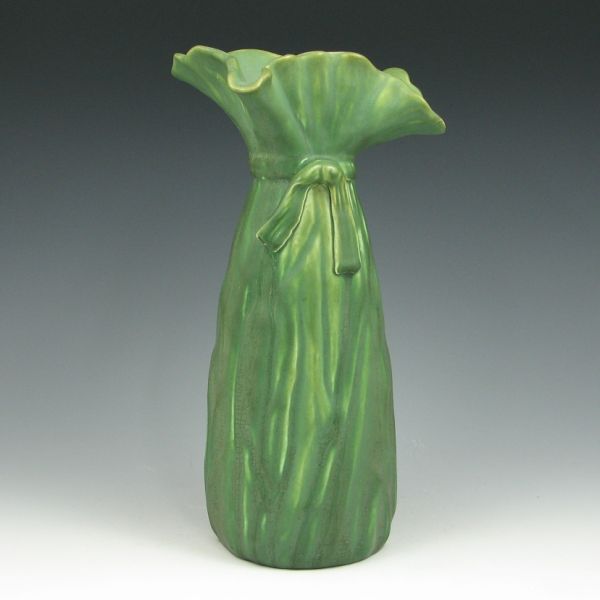 Appraisal: Hampshire vase in the form of a cloth tied off