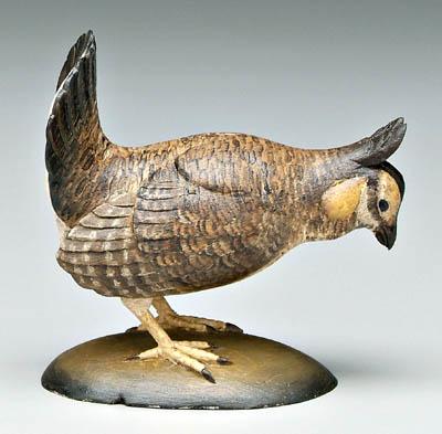 Appraisal: Frank Finney bird carving Capesville Virginia finely carved and painted