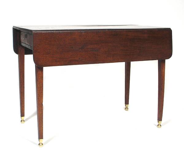 Appraisal: A George III mahogany pembroke table height in width in