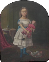 Appraisal: American School th Century Portrait of Amelia Weber - With