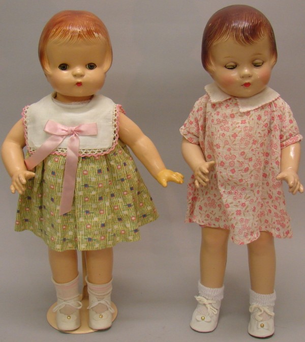 Appraisal: Pair of dolls Effanbee Patsy-Ann doll dressed in vintage but