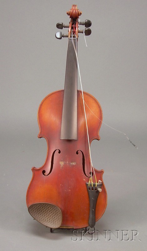 Appraisal: American Violin Henry Richard Knopf New York labeled HENRY RICHARD