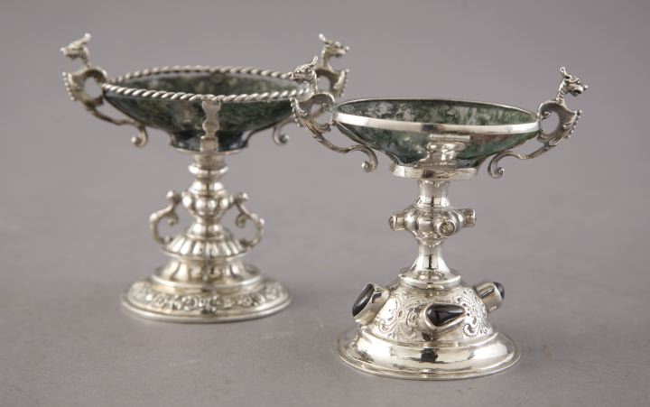 Appraisal: Group of Two German Open Salts fourth quarter th century