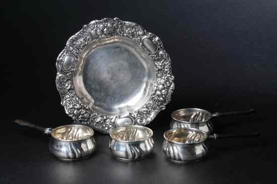 Appraisal: PIECES GERMAN SILVER HOLLOWWARE late th-early th century G Schnauffer