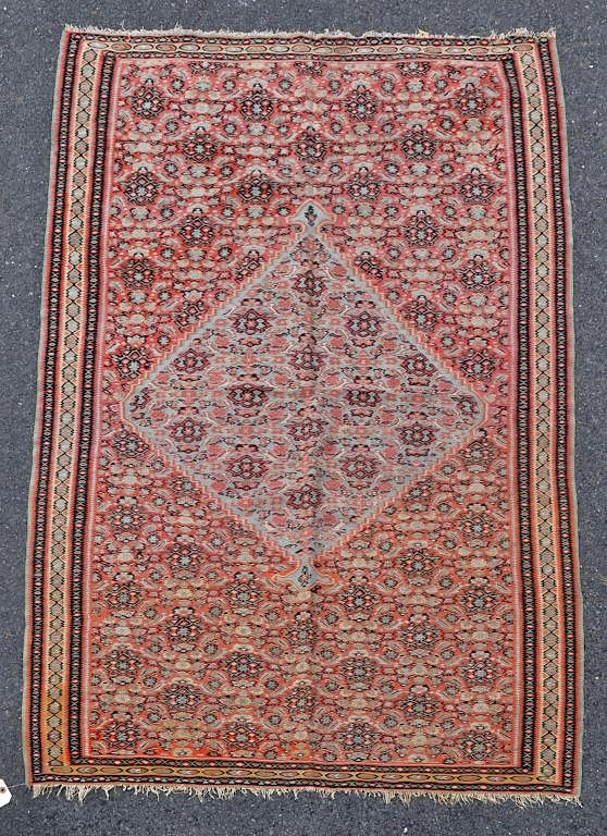 Appraisal: Kilim Rug surface wear small surface losses end losses '