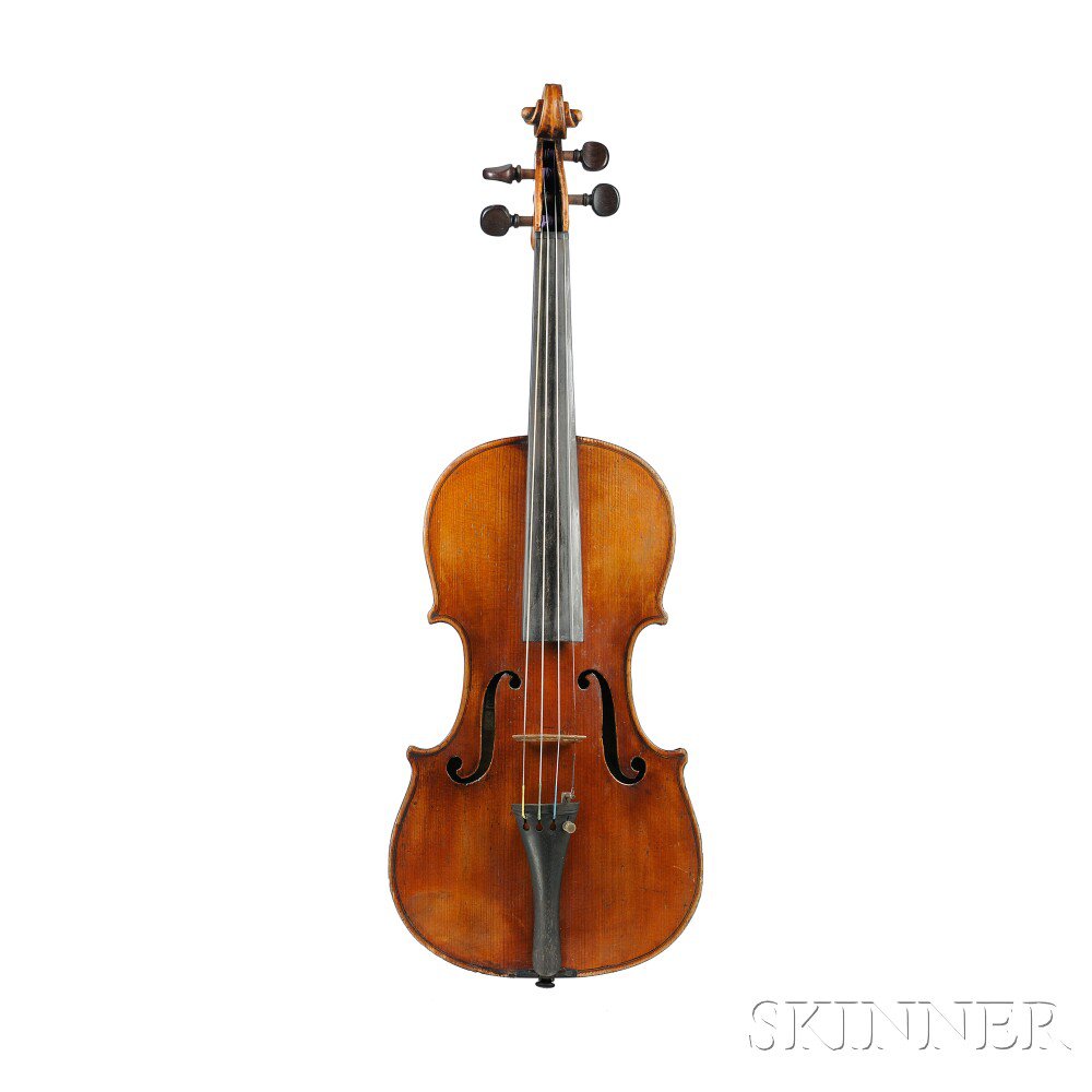 Appraisal: German Violin labeled AUGUST NEUMARKER INSTRUMENT MACHER length of two-piece