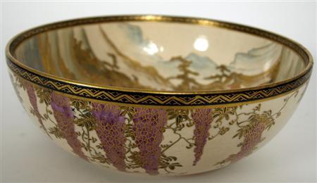 Appraisal: An early th century Japanese Satsuma bowl the well painted