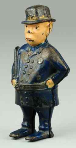 Appraisal: MULLIGAN POLICEMAN STILL BANK A C Williams cast iron painted