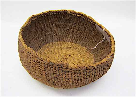 Appraisal: AN OREGON SILETZ NATIVE AMERICAN INDIAN BASKET hand woven from