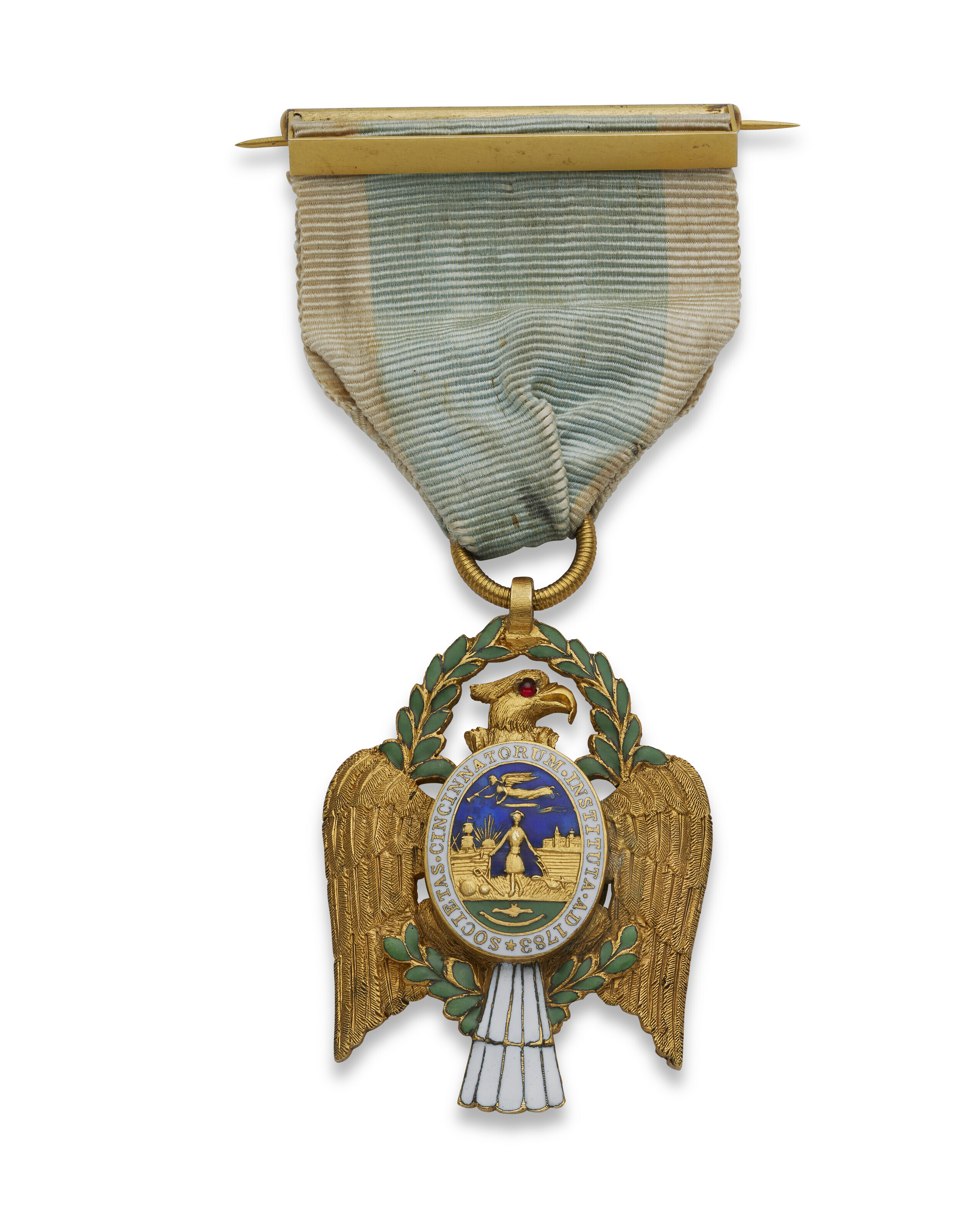 Appraisal: THE ORDER OF THE CINCINNATI AN AMERICAN ENAMELED GOLD EAGLE