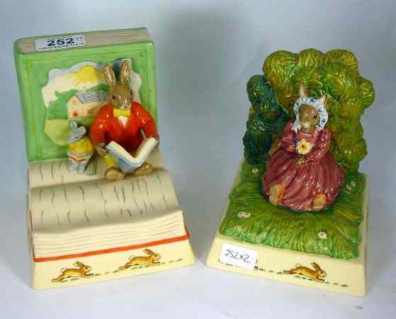 Appraisal: Royal Doulton Bunnykins Bookends Giftware Storytime DBGW and Summer Dreams