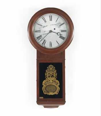 Appraisal: Seth Thomas Regulator Wall Clock ca Rosewood veneer case with