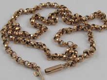 Appraisal: A yellow metal tests carat gold necklace chain weight approx