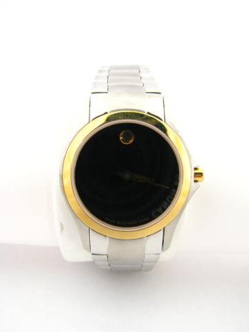 Appraisal: Lady's Movado watch two-tone stainless steel case and stainless bracelet