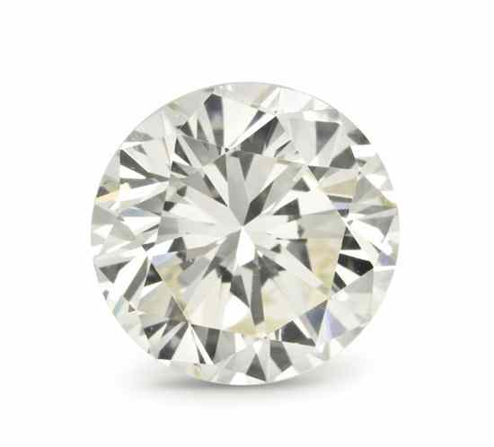 Appraisal: A Loose Round Brilliant Cut Carat Diamond Accompanied by a