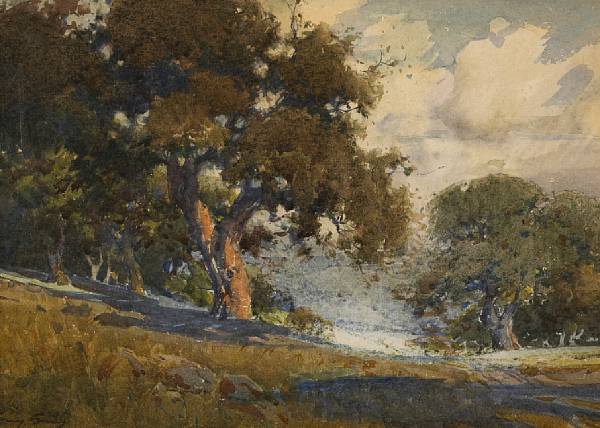 Appraisal: Percy Gray - Sun-dappled Oak signed 'Percy Gray' lower left