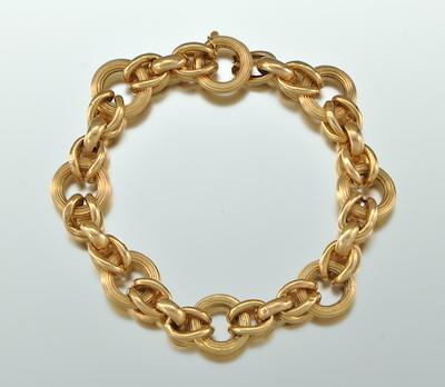 Appraisal: A Ladies' Gold Bracelet Tested k yellow gold the bracelet