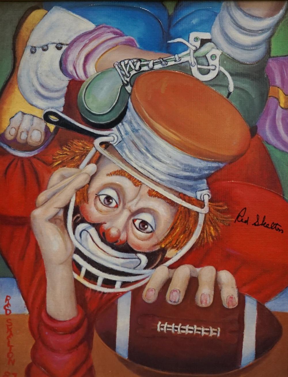 Appraisal: AFTER RED SKELTON TOUCHDOWN GICLEE EDITION FRAME X IN X