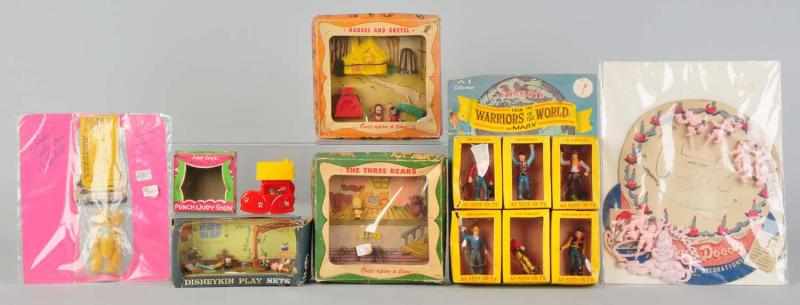 Appraisal: Lot of Plastic Toys Includes Marx Warriors of the World