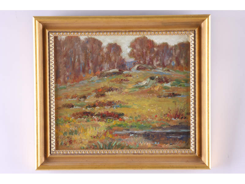 Appraisal: att Henry Rider MA - Marsh Landscape oil on board