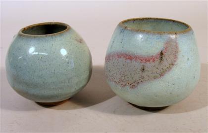 Appraisal: Chinese Jun ware jar and Japanese Jun style vessel song