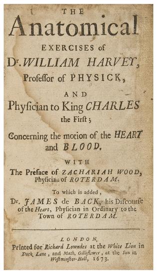 Appraisal: HARVEY William - The Anatomical Exercises of Dr William Harvey