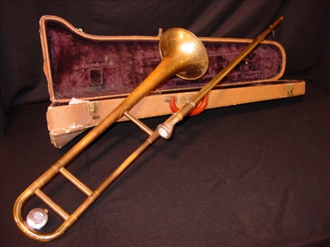 Appraisal: F E OLDS SON AMBASSADOR TROMBONE NUMBER Mid th c