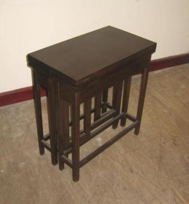 Appraisal: A MAHOGANY FOLDING OCCASIONAL TABLE of oblong form with concertina