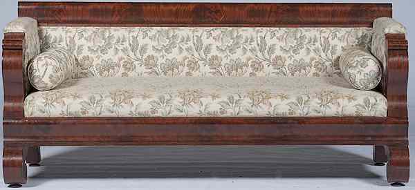 Appraisal: Late Classical Sofa American possibly Boston ca - a late