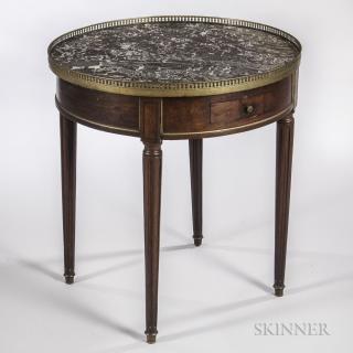 Appraisal: Louis XVI-style Table Ambulant France late th century pierced brass