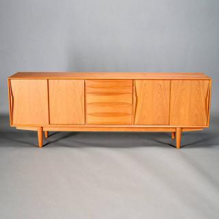 Appraisal: Danish Modern Sideboard Voder Danish Modern Sideboard Vodder Four drawers