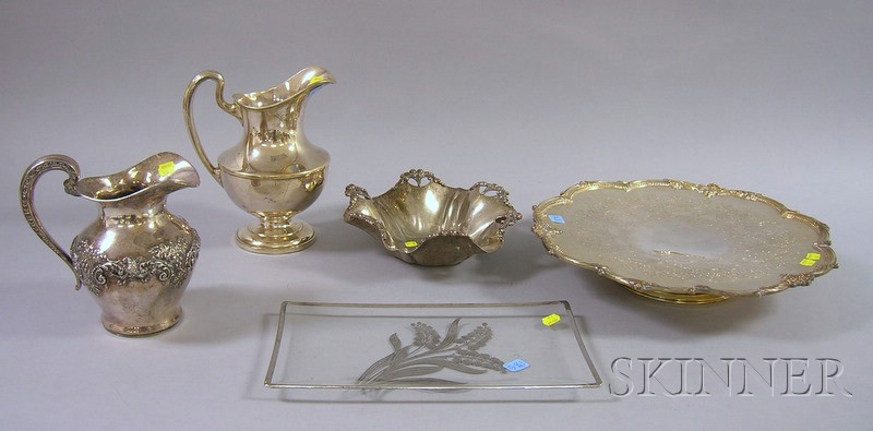 Appraisal: Group of Five Silver Plated Serving Pieces a Reed Barton