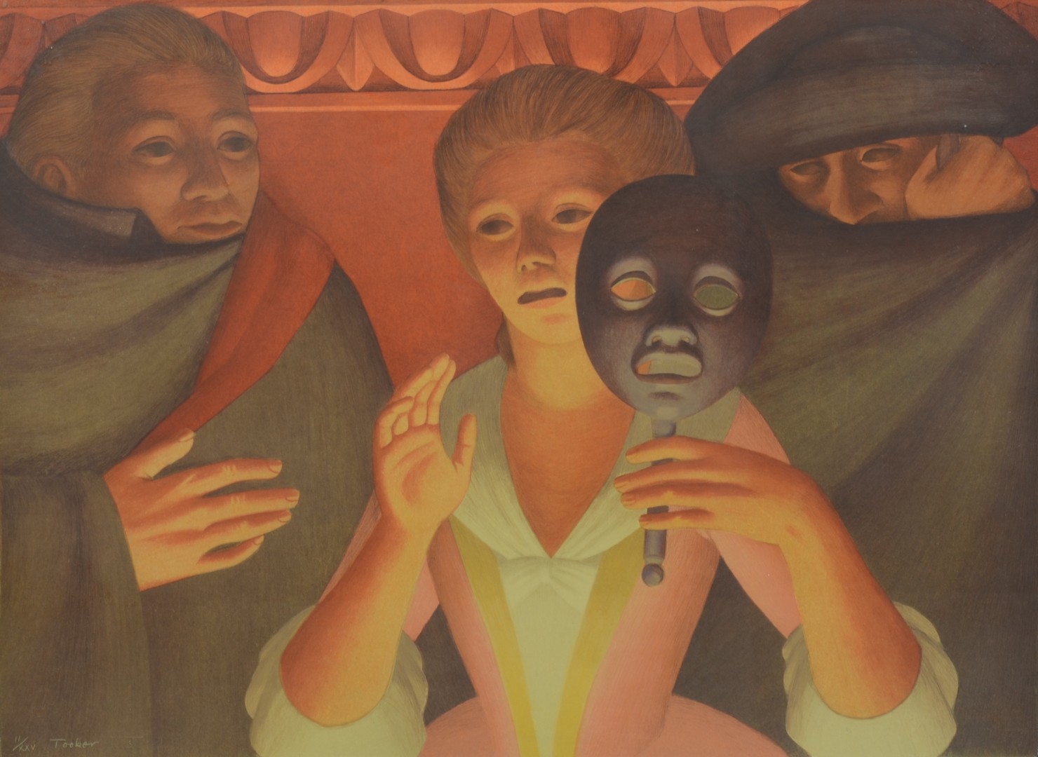 Appraisal: George Tooker American - lithograph Un Ballo In Maschero edition