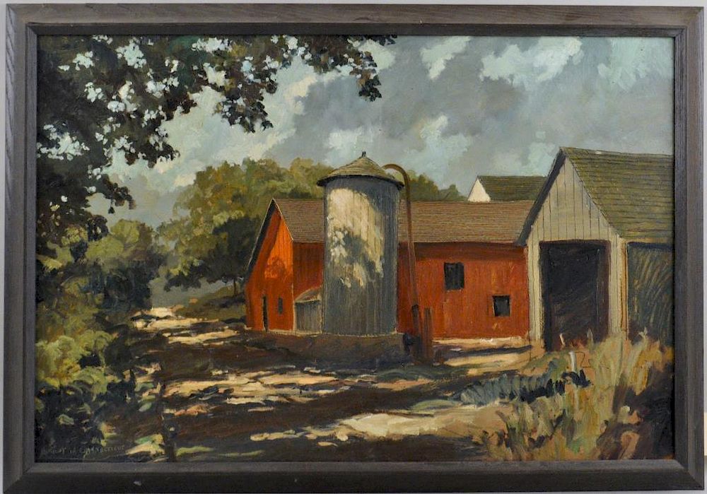 Appraisal: Eric Sloane O B August In Connecticut Connecticut - oil