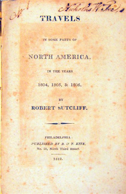 Appraisal: vols Americana Stanton Daniel A Journal of The Life Travels