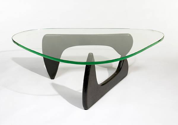 Appraisal: An Isamu Noguchi IN- coffee table designed ebonized wood and