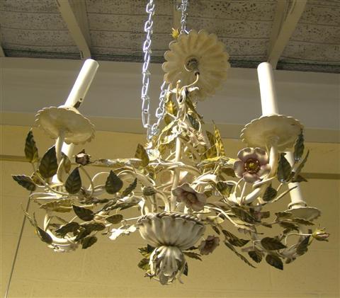 Appraisal: ITALIAN CHANDELIER WITH LEAVES AND FLOWERS